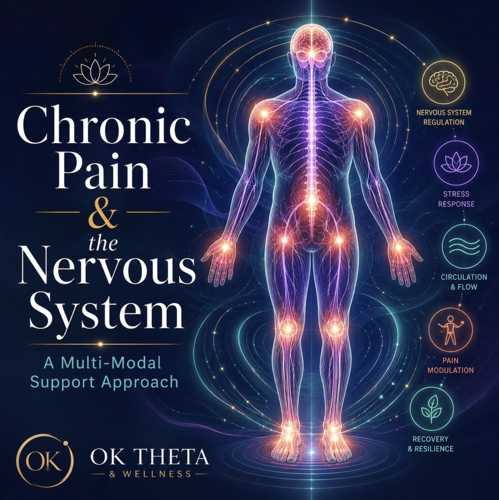 Chronic Pain and the Nervous System Oklahoma City Chronic pain and nervous system support graphic for OK Theta and Wellness in Oklahoma City